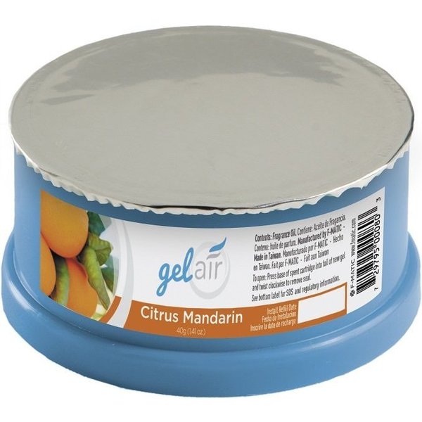 F Matic HP Citrus Mandarin Gel Air Freshener Refills, 100PK C410